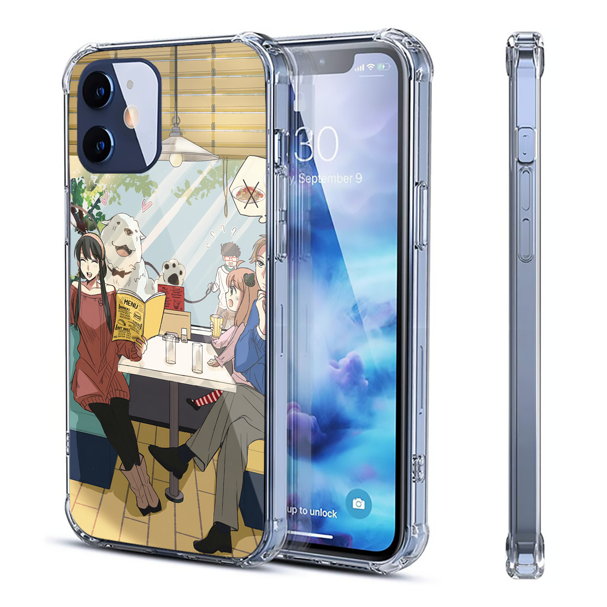 （画像用） SPY×FAMILY间谍家家酒 【iPhone 12シリーズ対応】透明スマホケース（クリアソフトケース）